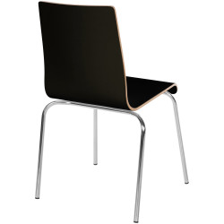 Chaise visiteur Gahanna noire