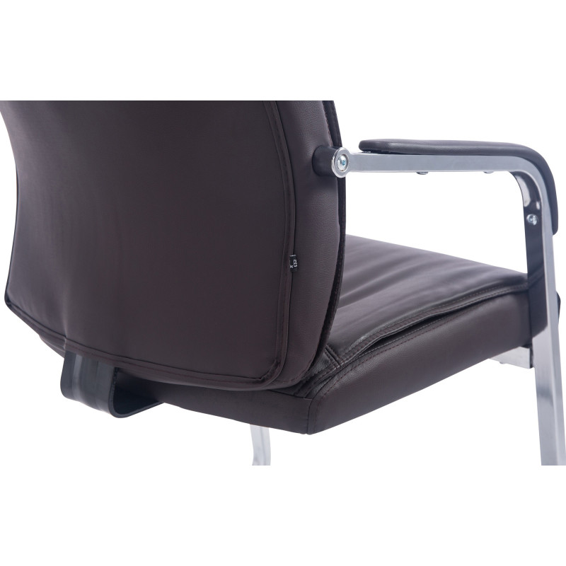 Fauteuil visiteur XL Anubis marron