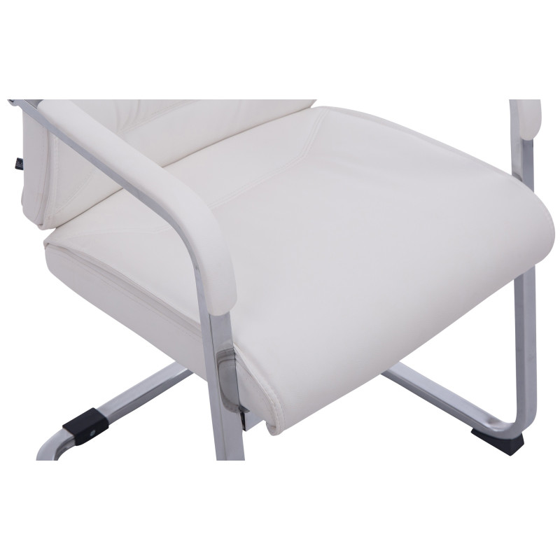 Fauteuil visiteur XL Anubis blanc