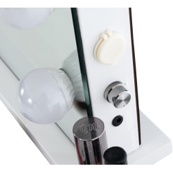 Miroir de coiffeuse blanc Palmdale