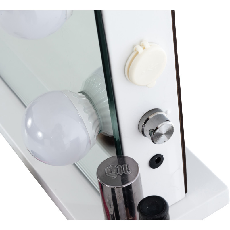 Miroir de maquillage blanc Palmdale