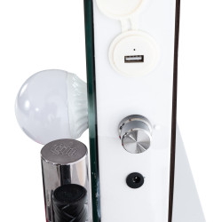 Miroir de coiffeuse blanc Palmdale