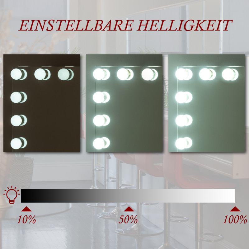 Miroir de coiffeuse blanc Palmdale