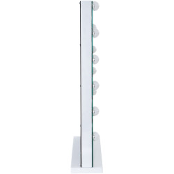 Specchio per trucco con luci Murrieta bianco