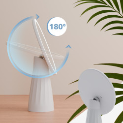 Miroir de maquillage blanc Carrey