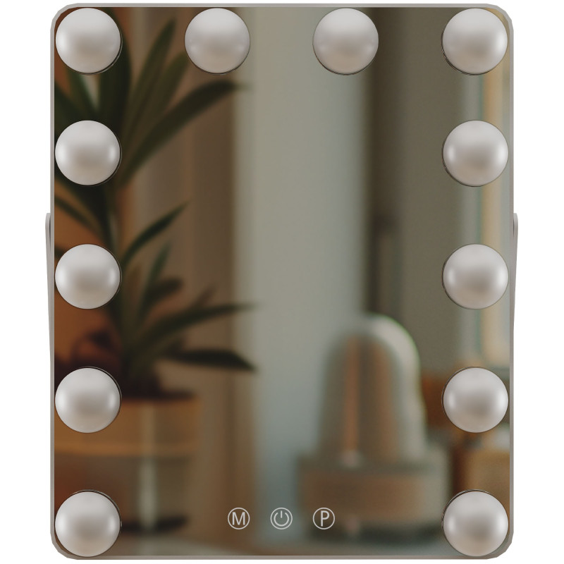 Miroir de maquillage blanc Balian