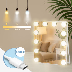 Miroir de maquillage blanc Balian