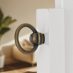 Specchio Autoportante Yolanda con Ruote bianco