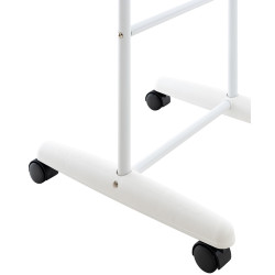 Miroir sur pied Nane ovale blanc