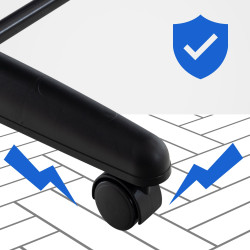 Espejo de pie Nane Oval Negro