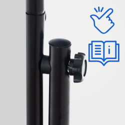 Specchio a figura intera Nane ovale nero