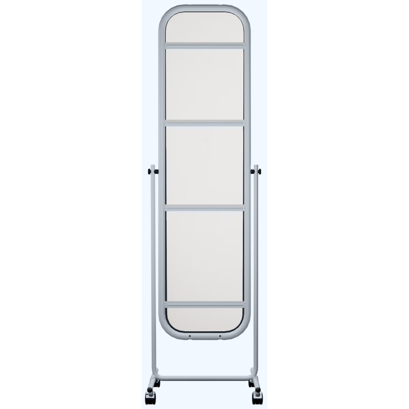 Miroir sur pied carré blanc Medusa