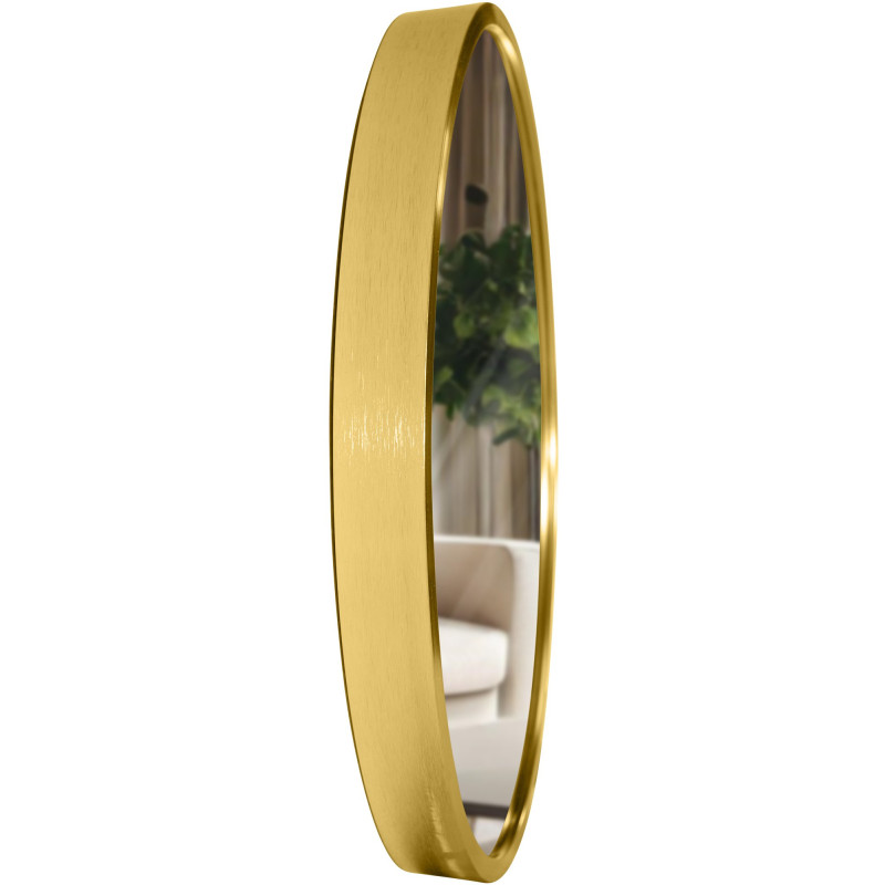 Miroir mural Elsie S, finition dor?e brillante