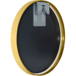 Miroir mural Elsie S, finition dor?e brillante