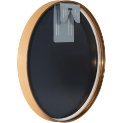 Espejo de pared Elsie dorado mate,S