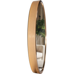 Espejo de pared Elsie dorado mate,S