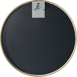 Espejo de pared Elsie dorado brillante,M