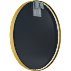 Miroir mural Elsie M, finition or brillant