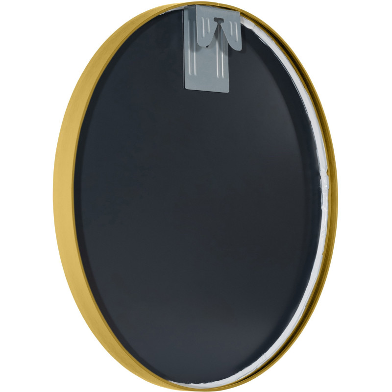 Espejo de pared Elsie dorado brillante,M