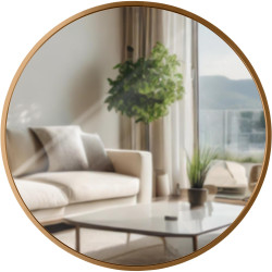 Miroir mural Elsie M, or mat