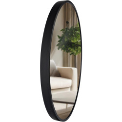 Miroir mural Elsie M, noir