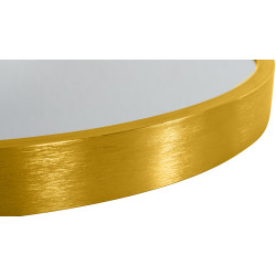 Espejo de pared Elsie dorado brillante,L