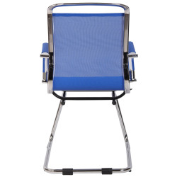 Chaise visiteur Barnet Mesh | bleu