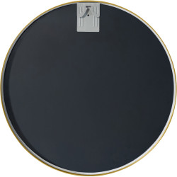 Espejo de pared Elsie dorado brillante,L