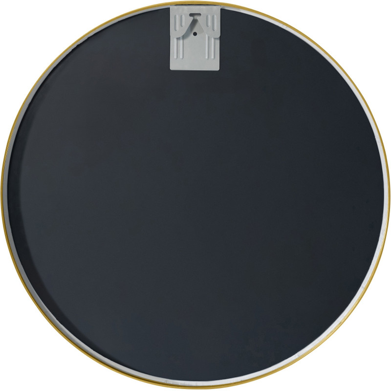 Espejo de pared Elsie dorado brillante,L