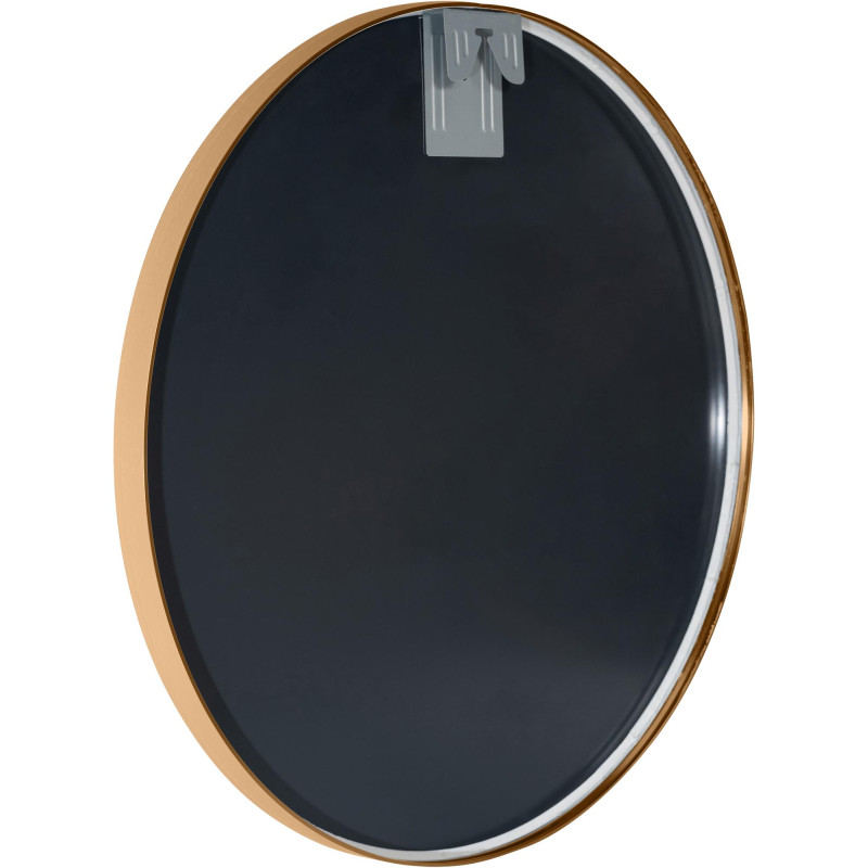 Espejo de pared Elsie dorado mate,L