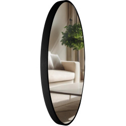 Miroir mural Elsie L, noir