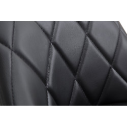 Tabouret de bar Lazio simili cuir noir noir