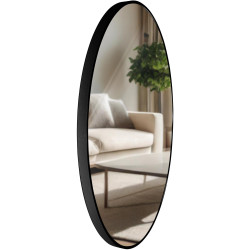 Espejo de pared Elsie Negro,XL