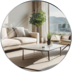 Miroir mural argent? Elsie XL