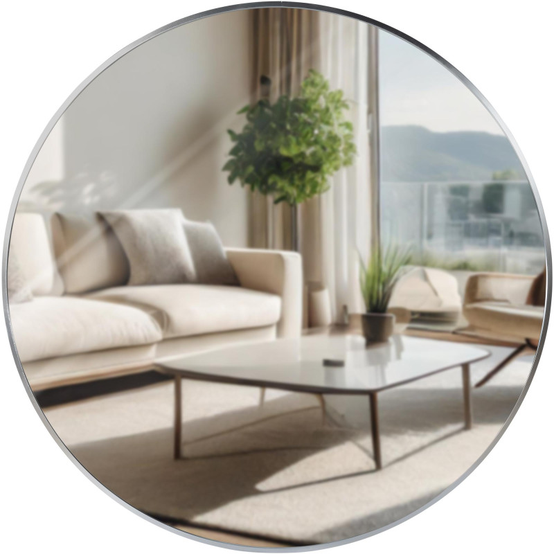 Miroir mural argent? Elsie XL