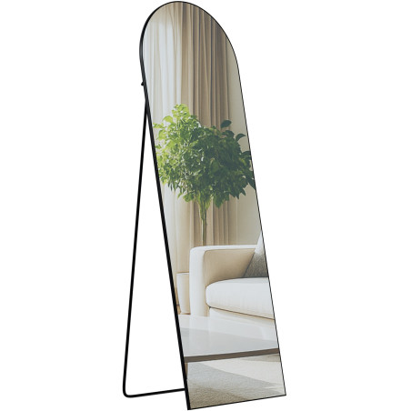 Miroir Moline 150x50 cm noir mat