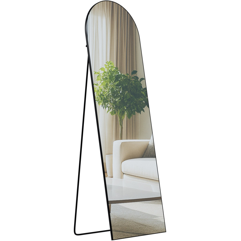 Miroir Moline 160x50 cm noir mat