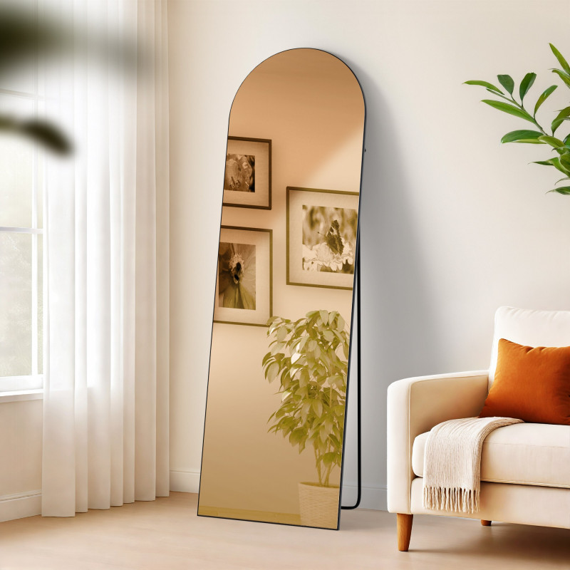 Miroir Moline 160x50 cm noir mat