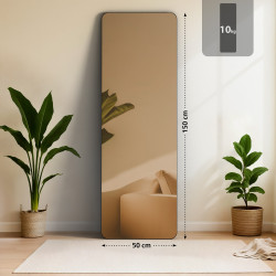 Miroir Gurnee 150x50 cm noir mat