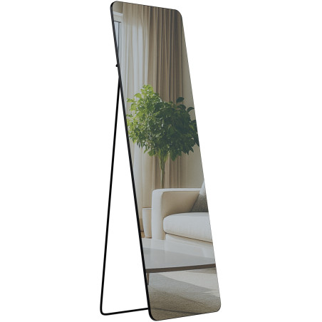 Miroir Gurnee 160x50 cm noir mat