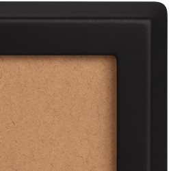 Miroir Benicia 140x40 cm noir mat