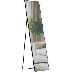 Miroir Benicia 140x40 cm noir mat