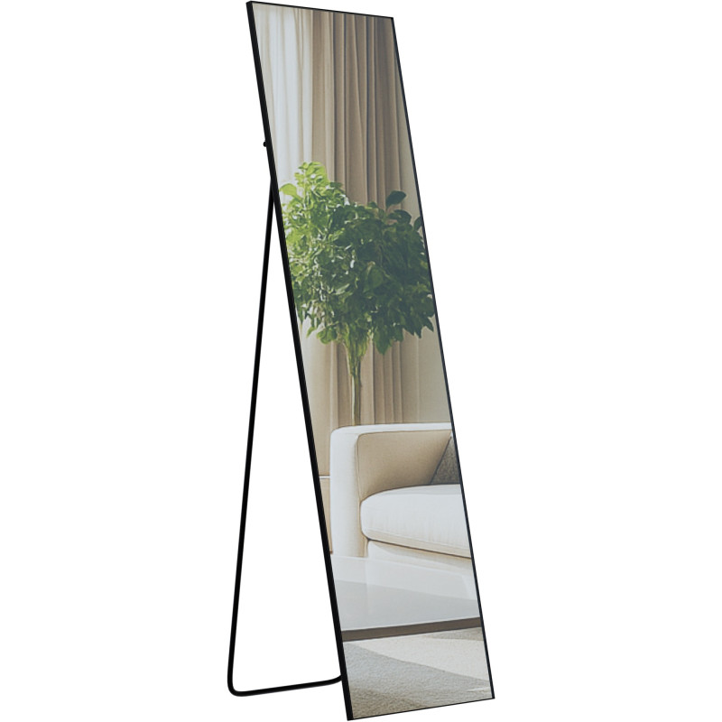 Miroir Benicia 140x40 cm noir mat