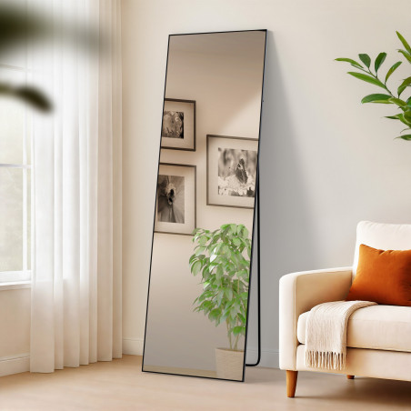 Miroir Benicia 160x50 cm noir mat