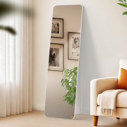 Miroir Gurnee 140x40 cm blanc mat