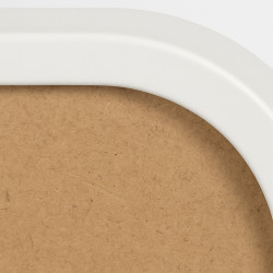 Miroir Gurnee 140x40 cm blanc mat