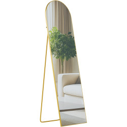 Miroir Moline 140x40 cm finition or brillant