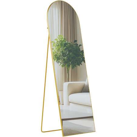 Miroir Moline 150x50 cm finition or brillant