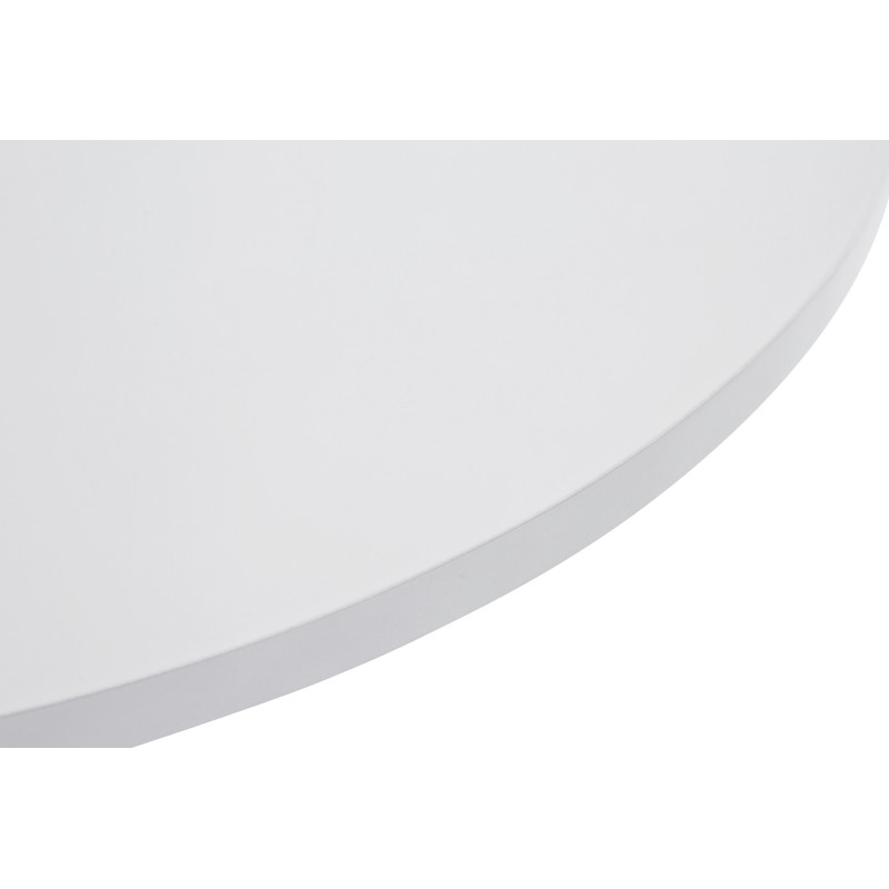 table ronde blanche sur pied