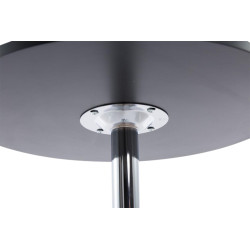Ensemble de 2 tables de bar rondes noires